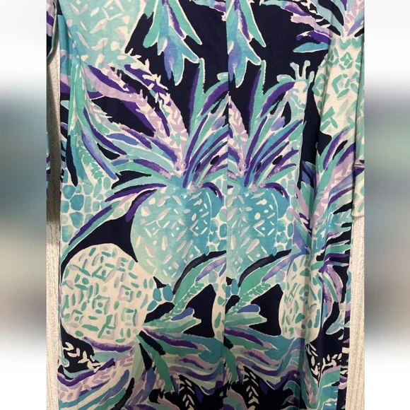 NWT Lilly Pulitzer Size Medium Hollee Dress In Bright Navy Alotta Colada - Picture 12 of 12